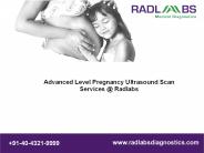 Advanced Level Pregnancy Ultrasound Scan Services