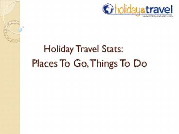 Travel Destinations January