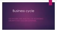 business cycle