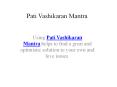 Pati Vashikaran Mantra PowerPoint PPT Presentation