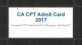 CA CPT Admit Card 2017, Releasing on 24th May 2017 PowerPoint PPT Presentation
