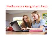 Mathematics Assignment Help Online in Canada