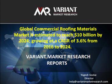 Global Commercial Roofing Materials Market