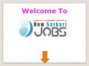 New Sarkari Jobs | Latest Govt Jobs Notifications