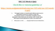SOC 315 Week 4 Quiz