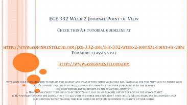 ECE 332 Week 2 Journal Point of View