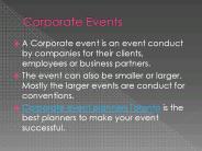 Corporate Events