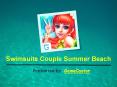 Swimsuits Couple Summer Beach Game PowerPoint PPT Presentation