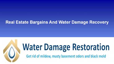 Opportunity To Find Real Estate Bargins