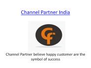 channel Partner India Opportunity