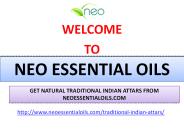 Get Natural Traditional Indian Attars From Neoessentialoils.com