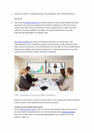 Secure Video Conferencing: Everything You Should Know About It