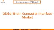 Global Brain Computer Interface Market Estimation