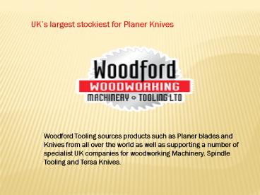 Planer Knives By Size