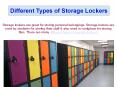 Different Types of Storage Lockers PowerPoint PPT Presentation