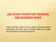 Led Stock Ticker for Financial and Business News