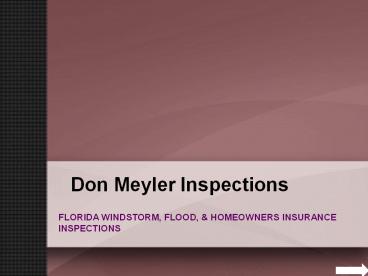 Wind Mitigation Florida