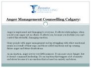 Anger Management Counselling Calgary