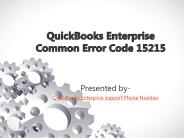 QuickBooks Enterprise Common Error Code 15215