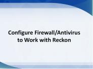 Configure firewall/antivirus to work with Reckon