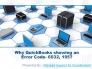 QuickBooks showing an Error Code 6032,195