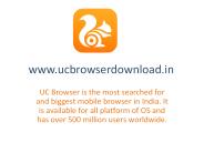 Download UC Browser for Smartphones