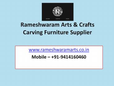 Carving Furniture Supplier