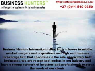 Manage your Business in south africa by Business Hunter
