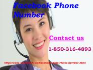 Get Instant help by dialing 1-850-316-4893 Facebook Phone Number