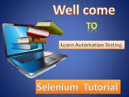 Selenium Tutorial