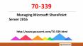Microsoft SharePoint Server 2016 70-339 dumps