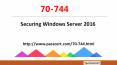 Windows Server 2016 70-744 dumps