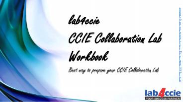 CCIE Collaboration Lab Workbook