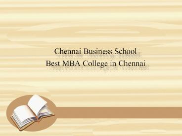 Best B-School in Chennai (1)