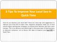 Tips To Improve Your Local SEO PowerPoint PPT Presentation