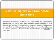 Tips To Improve Your Local SEO