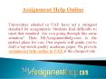 Assignment Help Online In UAE PowerPoint PPT Presentation