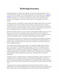 Technology Insurance PowerPoint PPT Presentation
