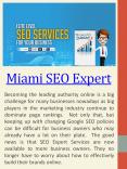 Top SEO Experts Miami PowerPoint PPT Presentation