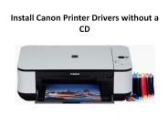 Install Canon Printer Drivers without a CD