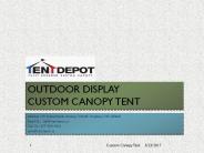 Custom canopy tent