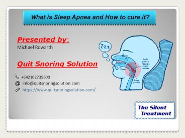 What is Sleep Apnea and How to cure it?