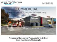Professional Commercial Photographer in Sydney: Kevin Chamberlain Photography