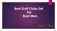 How to Choose the Ideal Golf Club Set For Beginners PowerPoint PPT Presentation