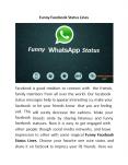Funny Facebook Status Lines PowerPoint PPT Presentation