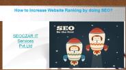 How to Increase Website Ranking by doing SEO ? (1)