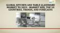 Global kitchen and table glassware market to 2019   market size, top 10 countries, trends, and forecasts PowerPoint PPT Presentation