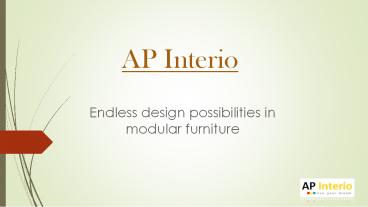Endless design possibilities in modular furniture