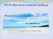 SEC 410 Help Bcome Exceptional / sec410.com
