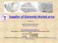 Supplier of Dolomite Market price PowerPoint PPT Presentation
